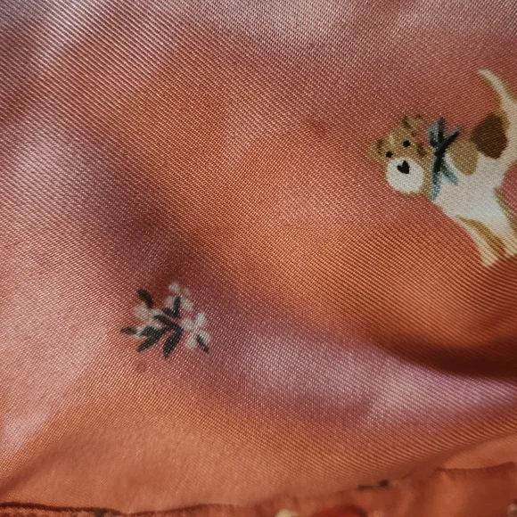 Janie and Jack Coral Blouse with Bird Pattern - Picture 5 of 6